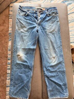 Distressed Denim Jeans